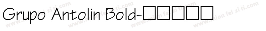 Grupo Antolin Bold字体转换